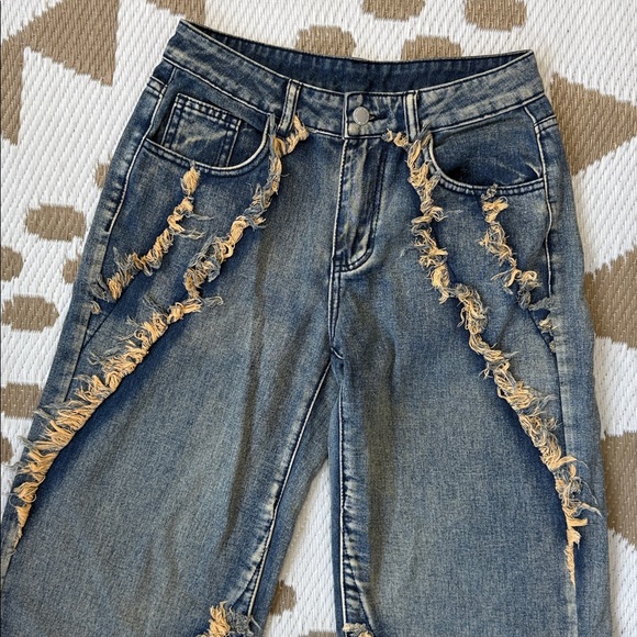 WIDE LEG JEANS DENIM - Picture 3 of 10